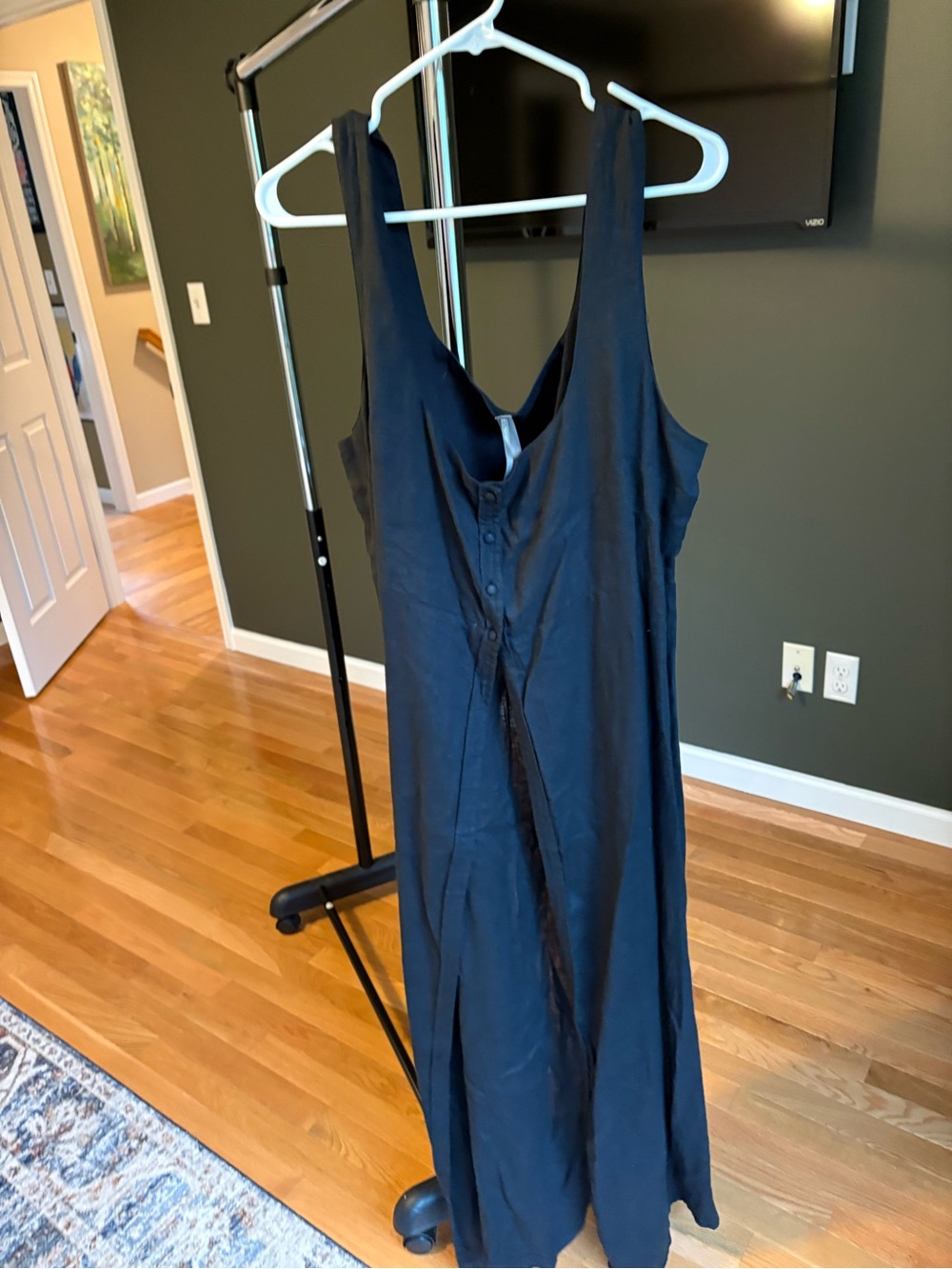 NWT Anthropologie Black Sleeveless Maxi top